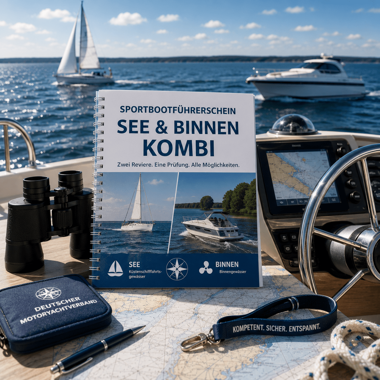 Kombikurs Sportbootf&uuml;hrerschein Binnen und See